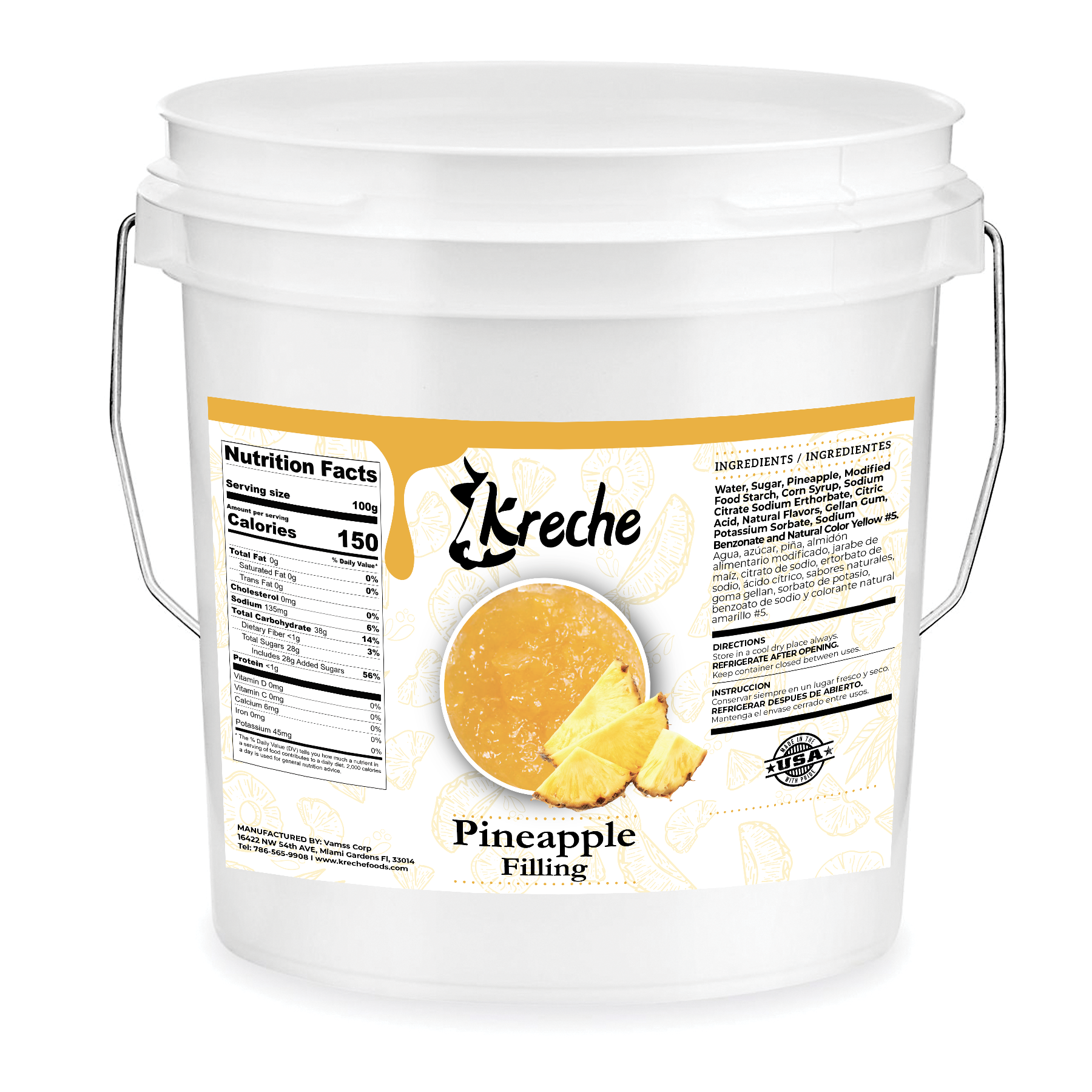 Pineapple Filling Pail